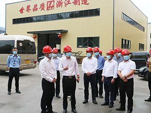 熱烈歡迎麗水市副市（shì）長葉伯軍一行蒞臨集（jí）團青田鑄造基地視（shì）察指導